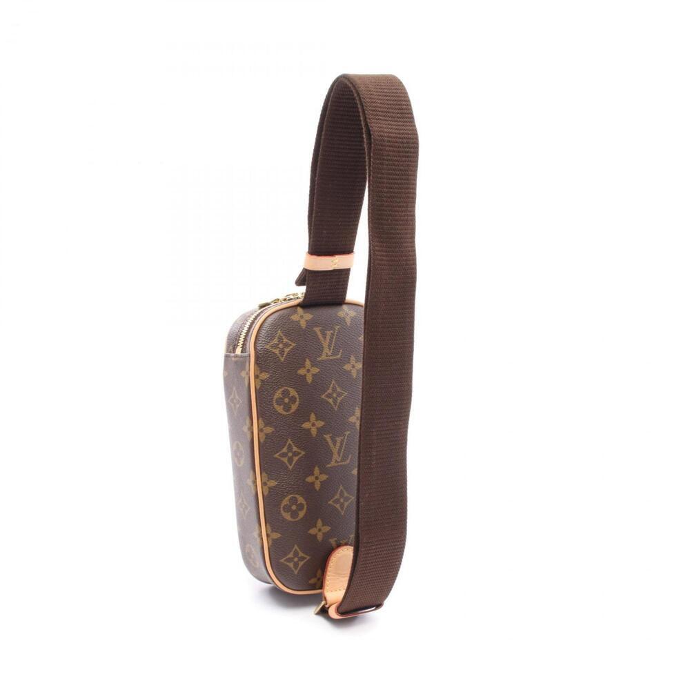 LOUIS VUITTON Brown Monogram Leather Pochette Hobo Bag - Picture 2 of 6
